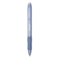 Sharpie® S-Gel™ S-Gel Fashion Barrel Gel Pen, Retractable, Medium 0.7 Mm, Black Ink, Frost Blue Barrel, Dozen