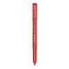 Paper Mate Write Bros. Ballpoint Pen, Stick, Fine 0.8 Mm, Red Ink, Red Barrel, Dozen