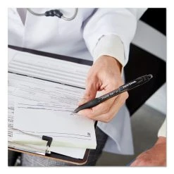 Paper Mate Profile Gel Pen, Retractable, Medium 0.7 Mm, Red Ink, Translucent Red Barrel, Dozen -Bostitch Shop 691346