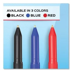 Paper Mate Write Bros. Ballpoint Pen Value Pack, Stick, Medium 1 Mm, Black Ink, Black Barrel, 120/Pack 13 Paper Mate Write Bros. Ballpoint Pen Value Pack, Stick, Medium 1 Mm, Black Ink, Black Barrel, 120/Pack -Bostitch Shop 691352