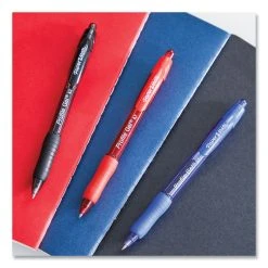 Paper Mate Profile Gel Pen, Retractable, Fine 0.5 Mm, Blue Ink, Translucent Blue Barrel, Dozen 8 Paper Mate Profile Gel Pen, Retractable, Fine 0.5 Mm, Blue Ink, Translucent Blue Barrel, Dozen -Bostitch Shop 691369