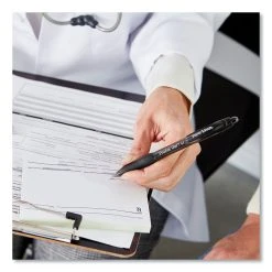 Paper Mate Profile Gel Pen, Retractable, Fine 0.5 Mm, Black Ink, Translucent Black Barrel, 36/Pack -Bostitch Shop 691370