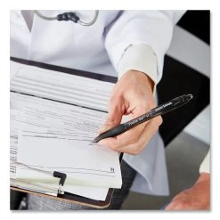 Paper Mate Profile Gel Pen, Retractable, Medium 0.7 Mm, Blue Ink, Translucent Blue Barrel, Dozen -Bostitch Shop 691386