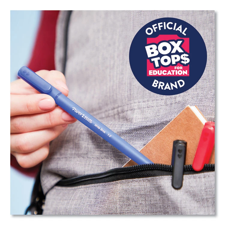 Paper Mate Write Bros. Ballpoint Pen Value Pack, Stick, Medium 1 Mm, Black Ink, Black Barrel, 120/Pack 9 Paper Mate Write Bros. Ballpoint Pen Value Pack, Stick, Medium 1 Mm, Black Ink, Black Barrel, 120/Pack - Image 7