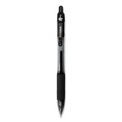 Zebra Z-Grip Ballpoint Pen, Retractable, Medium 0.7 Mm, Black Ink, Black Tinted Barrel, 12/Pack