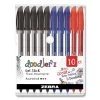 Zebra Doodler'z Gel Pen, Stick, Bold 1 Mm, Assorted Ink And Barrel Colors, 10/Pack -Bostitch Shop 693601
