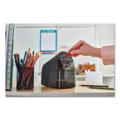 X-ACTO® Model 1670 School Pro Classroom Electric Pencil Sharpener, AC-Powered, 4 X 7.5 X 7.5, Black/Gray/Smoke -Bostitch Shop 701663