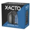 X-ACTO® Model 1670 School Pro Classroom Electric Pencil Sharpener, AC-Powered, 4 X 7.5 X 7.5, Black/Gray/Smoke -Bostitch Shop 701670