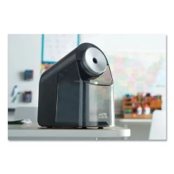 X-ACTO® Model 1675 TeacherPro Classroom Electric Pencil Sharpener, AC-Powered, 4 X 7.5 X 8, Black/Silver/Smoke -Bostitch Shop 701672