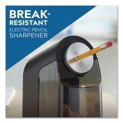 X-ACTO® Model 1675 TeacherPro Classroom Electric Pencil Sharpener, AC-Powered, 4 X 7.5 X 8, Black/Silver/Smoke -Bostitch Shop 701675