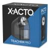 X-ACTO® Model 1675 TeacherPro Classroom Electric Pencil Sharpener, AC-Powered, 4 X 7.5 X 8, Black/Silver/Smoke 1 X-ACTO® Model 1675 TeacherPro Classroom Electric Pencil Sharpener, AC-Powered, 4 X 7.5 X 8, Black/Silver/Smoke -Bostitch Shop 701678