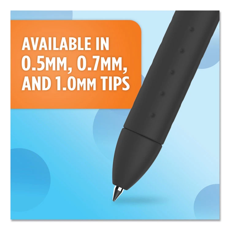Paper Mate InkJoy Gel Pen, Retractable, Medium 0.7 Mm, Black Ink, Black Barrel, Dozen 11 Paper Mate InkJoy Gel Pen, Retractable, Medium 0.7 Mm, Black Ink, Black Barrel, Dozen - Image 9