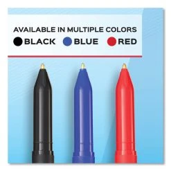 Paper Mate Write Bros. Ballpoint Pen, Stick, Bold 1.2 Mm, Red Ink, Red Barrel, Dozen -Bostitch Shop 716250