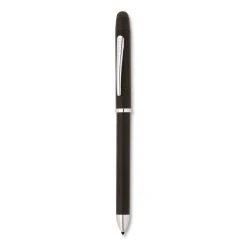 Cross® Tech3+ Multi-Color Ballpoint Pen/Stylus, Retractable, Medium 1 Mm, Black/Red Ink, Satin Black/Chrome-Plated Accents Barrel