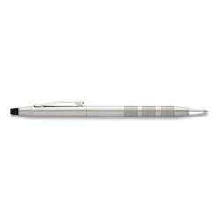Cross® Classic Century Twist-Action Ballpoint Pen, Retractable, Medium 1 Mm, Black Ink, Satin Chrome Barrel -Bostitch Shop 725222
