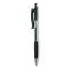Universal Comfort Grip Gel Pen, Retractable, Medium 0.7 Mm, Black Ink, Smoke Barrel, Dozen -Bostitch Shop 728343