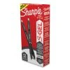 Sharpie® S-Gel™ S-Gel High-Performance Gel Pen, Retractable, Bold 1 Mm, Black Ink, Black Barrel, Dozen -Bostitch Shop 729909