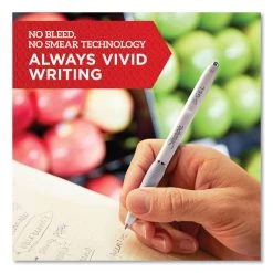 Sharpie® S-Gel™ S-Gel Fashion Barrel Gel Pen, Retractable, Medium 0.7 Mm, Black Ink, Frost Blue Barrel, Dozen -Bostitch Shop 729955