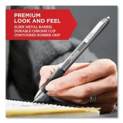Sharpie® S-Gel™ S-Gel Premium Metal Barrel Gel Pen, Retractable, Medium 0.7 Mm, Black Ink, Gun Metal Gray Barrel, Dozen -Bostitch Shop 729965