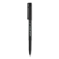 Uniball® ONYX Roller Ball Pen, Stick, Micro 0.5 Mm, Black Ink, Black Matte Barrel, Dozen -Bostitch Shop 738246