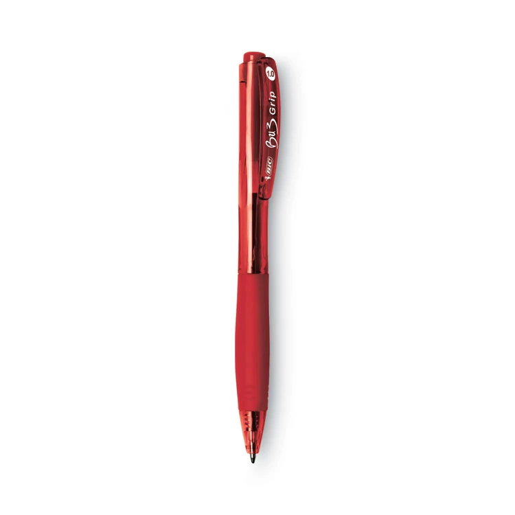 Bic BU3 Ballpoint Pen, Retractable, Bold 1 Mm, Red Ink, Red Barrel, Dozen 6 Bic BU3 Ballpoint Pen, Retractable, Bold 1 Mm, Red Ink, Red Barrel, Dozen - Image 4