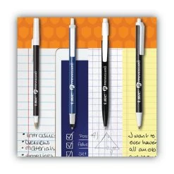 Bic PrevaGuard Ballpoint Pen, Retractable, Medium 1 Mm, Black Ink, Black Barrel -Bostitch Shop 741743