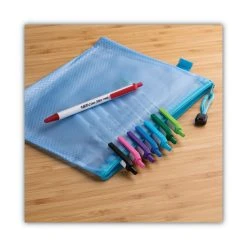 Bic Clic Stic Ballpoint Pen Value Pack, Retractable, Medium 1.2 Mm, Black Ink, White Barrel, 60/Pack -Bostitch Shop 741763