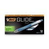 Bic GLIDE Exact Ballpoint Pen, Retractable, Fine 0.7 Mm, Blue Ink, Blue Barrel, Dozen