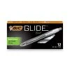 Bic GLIDE Exact Ballpoint Pen, Retractable, Fine 0.7 Mm, Black Ink, Black Barrel, Dozen -Bostitch Shop 741918