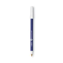 Bic PrevaGuard Ballpoint Pen, Stick, Medium 1 Mm, Blue Ink/Blue Barrel, Dozen -Bostitch Shop 743886