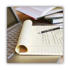 Bic PrevaGuard Ballpoint Pen, Stick, Medium 1 Mm, Black Ink/Black Barrel, 8/Pack -Bostitch Shop 743904