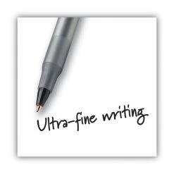 Bic Round Stic Xtra Precision Ballpoint Pen, Stick, Fine 0.8 Mm, Black Ink, Smoke Barrel, Dozen -Bostitch Shop 743910