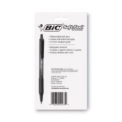 Bic Soft Feel Ballpoint Pen, Retractable, Medium 1 Mm, Assorted Ink And Barrel Colors, Dozen -Bostitch Shop 744508