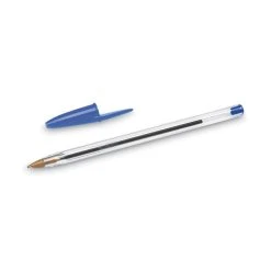 Bic Cristal Xtra Smooth Ballpoint Pen Value Pack, Stick, Medium 1 Mm, Blue Ink, Clear Barrel, 24/Pack -Bostitch Shop 744543