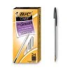 Bic Cristal Xtra Smooth Ballpoint Pen Value Pack, Stick, Medium 1 Mm, Black Ink, Clear Barrel, 24/Pack -Bostitch Shop 744548