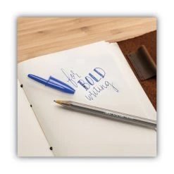 Bic Cristal Xtra Bold Ballpoint Pen, Stick, Bold 1.6 Mm, Blue Ink, Clear Barrel, Dozen -Bostitch Shop 744552