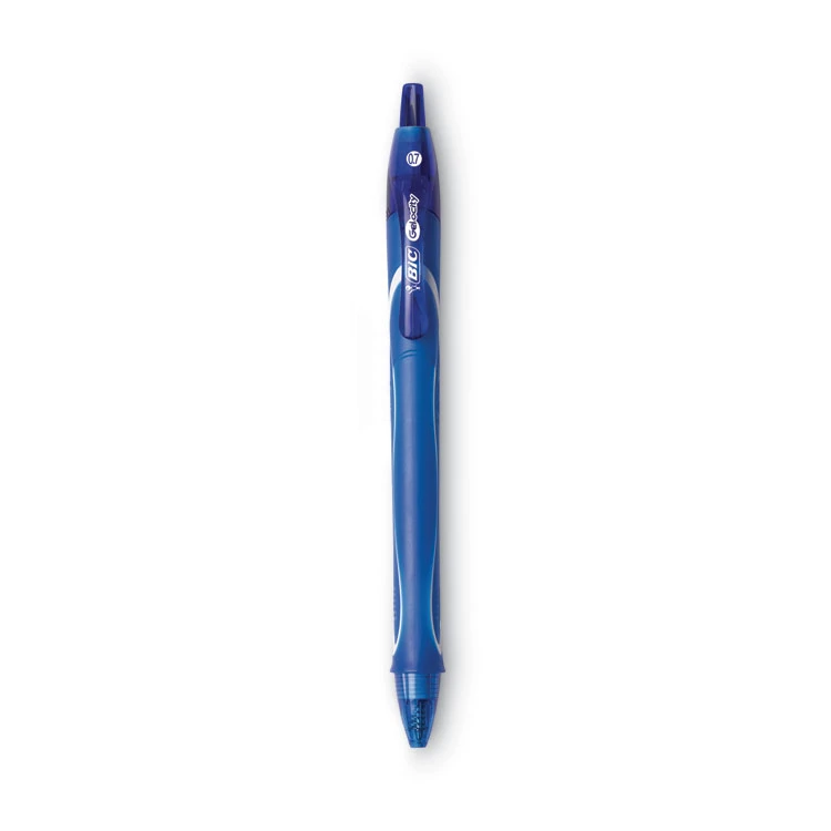 Bic Gel-ocity Quick Dry Gel Pen, Retractable, Medium 0.7 Mm, Blue Ink, Blue Barrel, Dozen 4 Bic Gel-ocity Quick Dry Gel Pen, Retractable, Medium 0.7 Mm, Blue Ink, Blue Barrel, Dozen - Image 2