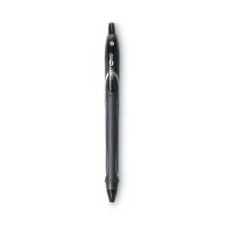 Bic Gel-ocity Quick Dry Gel Pen, Retractable, Medium 0.7 Mm, Black Ink, Black Barrel, Dozen -Bostitch Shop 744604