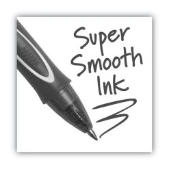 Bic Gel-ocity Quick Dry Gel Pen, Retractable, Medium 0.7 Mm, Black Ink, Black Barrel, Dozen -Bostitch Shop 744605