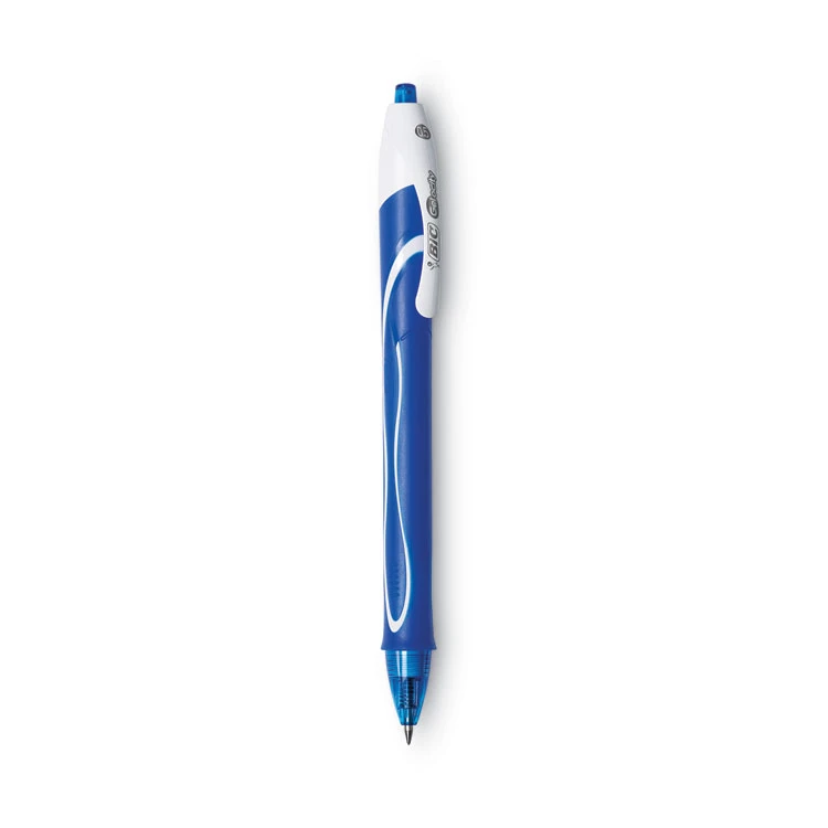 Bic Gel-ocity Quick Dry Gel Pen, Retractable, Fine 0.5 Mm, Blue Ink, Blue Barrel, Dozen 4 Bic Gel-ocity Quick Dry Gel Pen, Retractable, Fine 0.5 Mm, Blue Ink, Blue Barrel, Dozen - Image 2