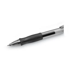 Bic Gel-ocity Gel Pen, Retractable, Medium 0.7 Mm, Black Ink, Translucent Black Barrel, Dozen -Bostitch Shop 744655