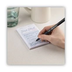 Bic Soft Feel Ballpoint Pen, Retractable, Fine 0.8 Mm, Black Ink, Black Barrel, Dozen -Bostitch Shop 744677