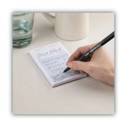 Bic Soft Feel Ballpoint Pen, Retractable, Medium 1 Mm, Black Ink, Black Barrel, Dozen -Bostitch Shop 744683