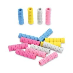 Tatco Ribbed Pencil Cushions, 1.75" Long, Assorted Colors, 50/Box 8 Tatco Ribbed Pencil Cushions, 1.75" Long, Assorted Colors, 50/Box -Bostitch Shop 746541