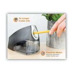 Bostitch Personal Electric Pencil Sharpener, AC-Powered, 4.25 X 8.4 X 4, Black 10 Bostitch Personal Electric Pencil Sharpener, AC-Powered, 4.25 X 8.4 X 4, Black -Bostitch Shop 750565