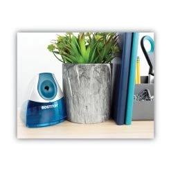 Bostitch Personal Electric Pencil Sharpener, AC-Powered, 4.25 X 8.4 X 4, Blue -Bostitch Shop 750620