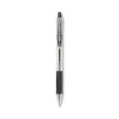 Pilot EasyTouch Ballpoint Pen, Retractable, Fine 0.7 Mm, Black Ink, Clear Barrel, Dozen