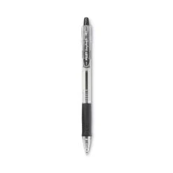 Pilot EasyTouch Ballpoint Pen, Retractable, Medium 1 Mm, Black Ink, Clear Barrel, Dozen