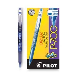 Pilot Precise P-700 Gel Pen, Stick, Fine 0.7 Mm, Blue Ink, Blue Barrel, Dozen -Bostitch Shop 752072