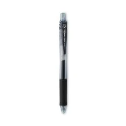 Pentel EnerGel-X Gel Pen, Retractable, Fine 0.5 Mm Needle Tip, Black Ink, Black Barrel, Dozen